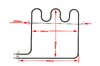 ТЭН духового шкафа Electrolux, Zanussi, AEG нижний 1200W (3570076038)